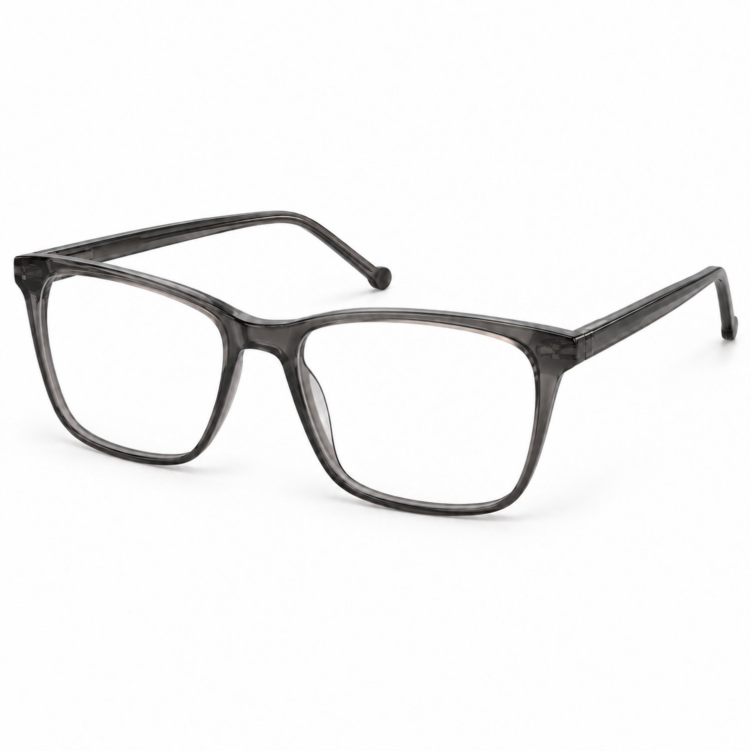 Brilmontuur - Shiny grey - montuur voor een breed gezicht in klassieke stijl - 56-18-145 - Sunoptic CP108B - Aland optiek