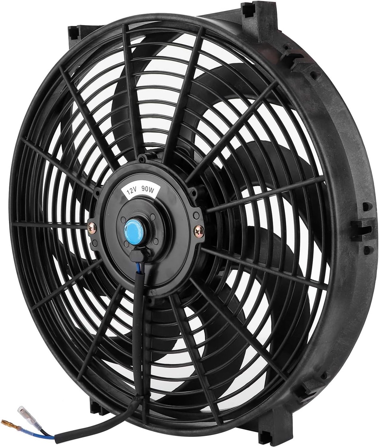 QEVA Radiator Ventilator - Ventilatorkachel - Elektrische Ventilator - Zwart - 40cm x 37cm x 7cm