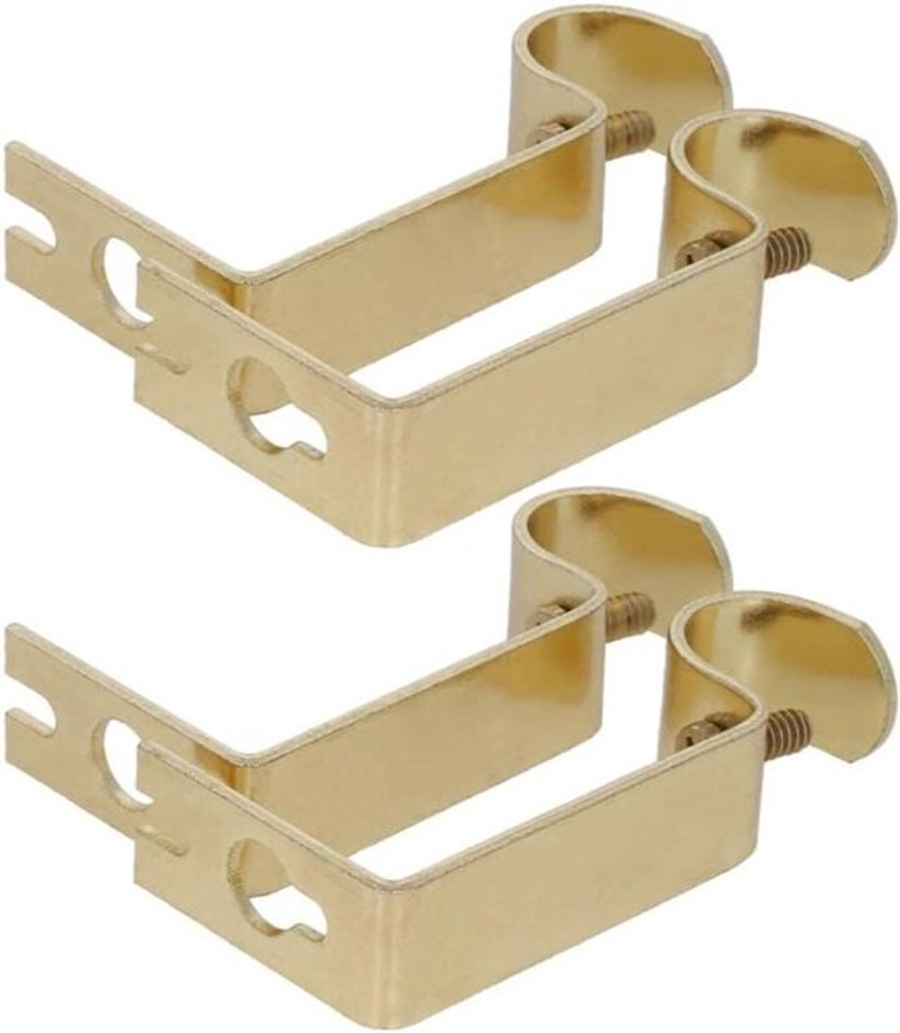 Gordijnroede Beugel - Roedehouder Haken - Gordijnen Ophangen - IJzeren Solide Structuur - 13-16 mm staaf - Goud