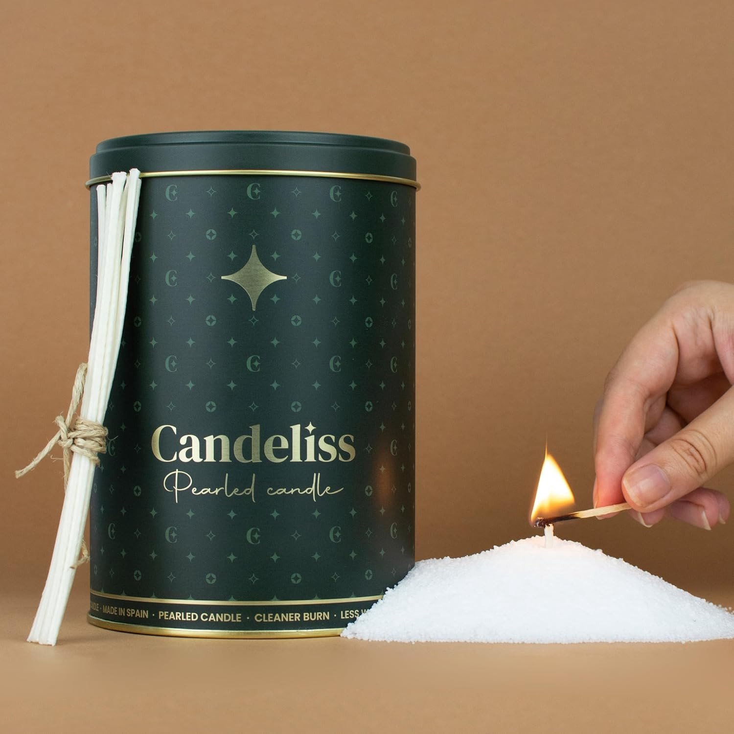 Kaarsen Maken Kit - Wit - Luxe Blik - Paraffinevrije Wasparels - Voor Creatieve DIY-projecten