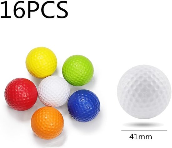 Golfballenset - Multikleur - 41 mm - Schuimrubberen Oefenballen voor Binnen en Buiten - Voor Beginners en Gevorderden — afbeelding 3