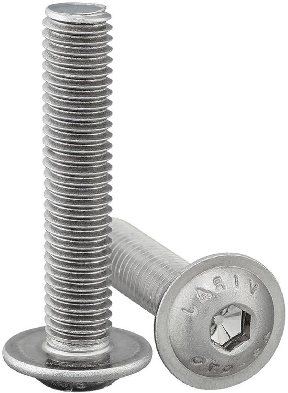 Lenskopschroef met flens - Flensschroef ISK - Machinebouw Bevestiging - Geïntegreerde flens vervangt ring - M5 x 35 mm