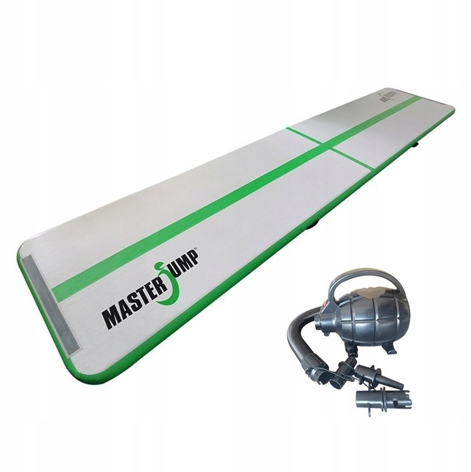 AirTrack Gymnastiekmat MASTER GrijsGroen 500x100x10cm