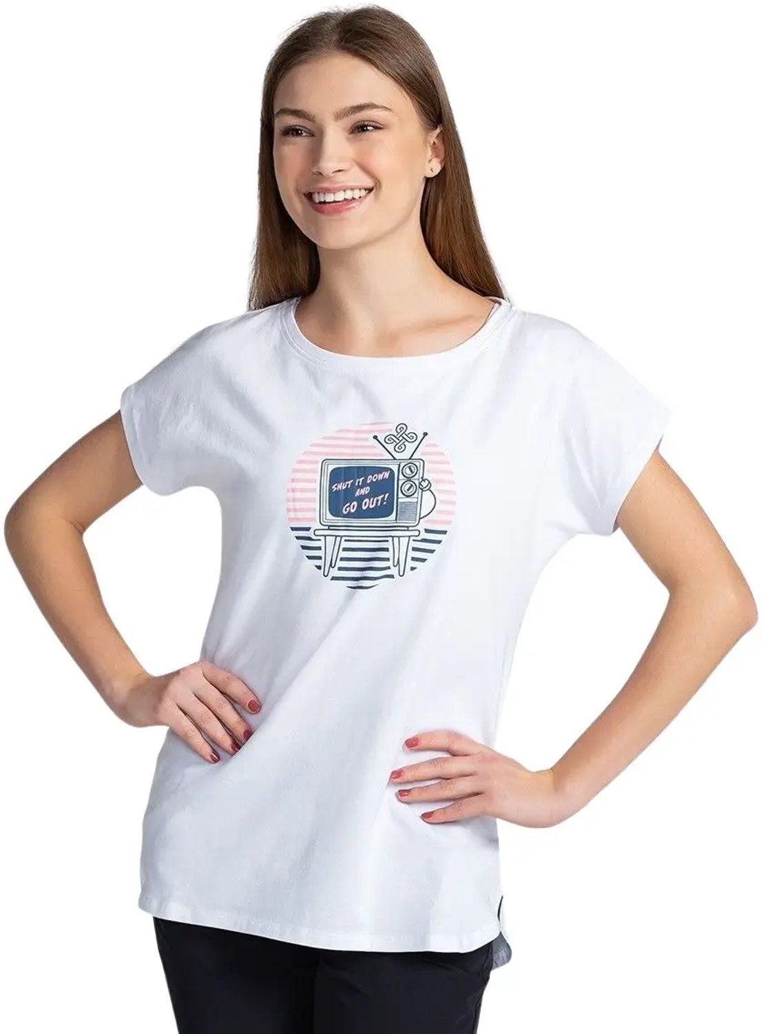 Dames-T-shirt Kilpi Nellim Wit