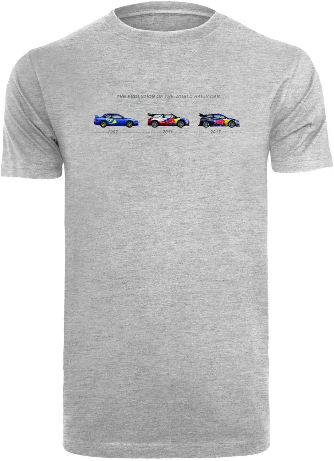 T-shirt Mister Tee Rally Car Evolution Heidegrijs