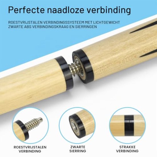 Houten Biljartkeu Sticks Set van 2 voor Kinderen — afbeelding 3