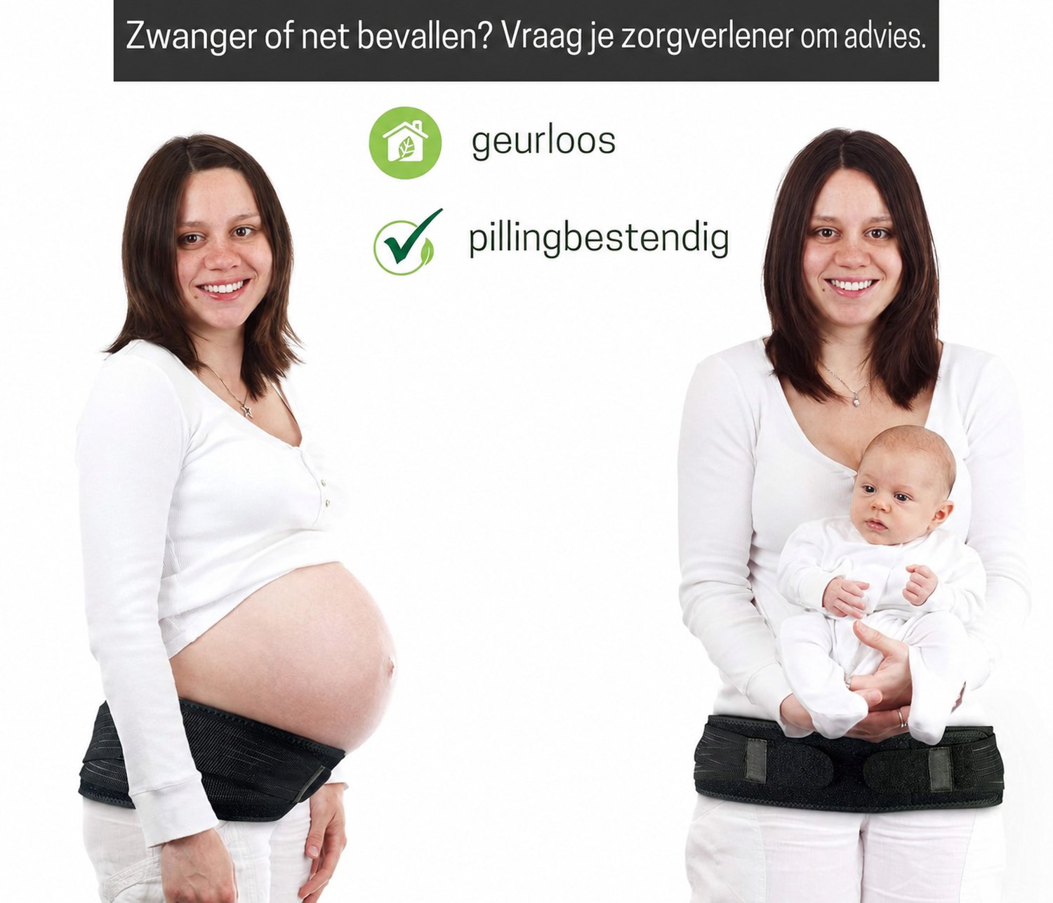DOWO® - Bekkenbrace - Bekkenband - Lendensteun voor mannen en vrouwen - Buikband voor zwangere vrouwen - Zwangerschapsgordel - 76 CM tot 102 CM – foto 8