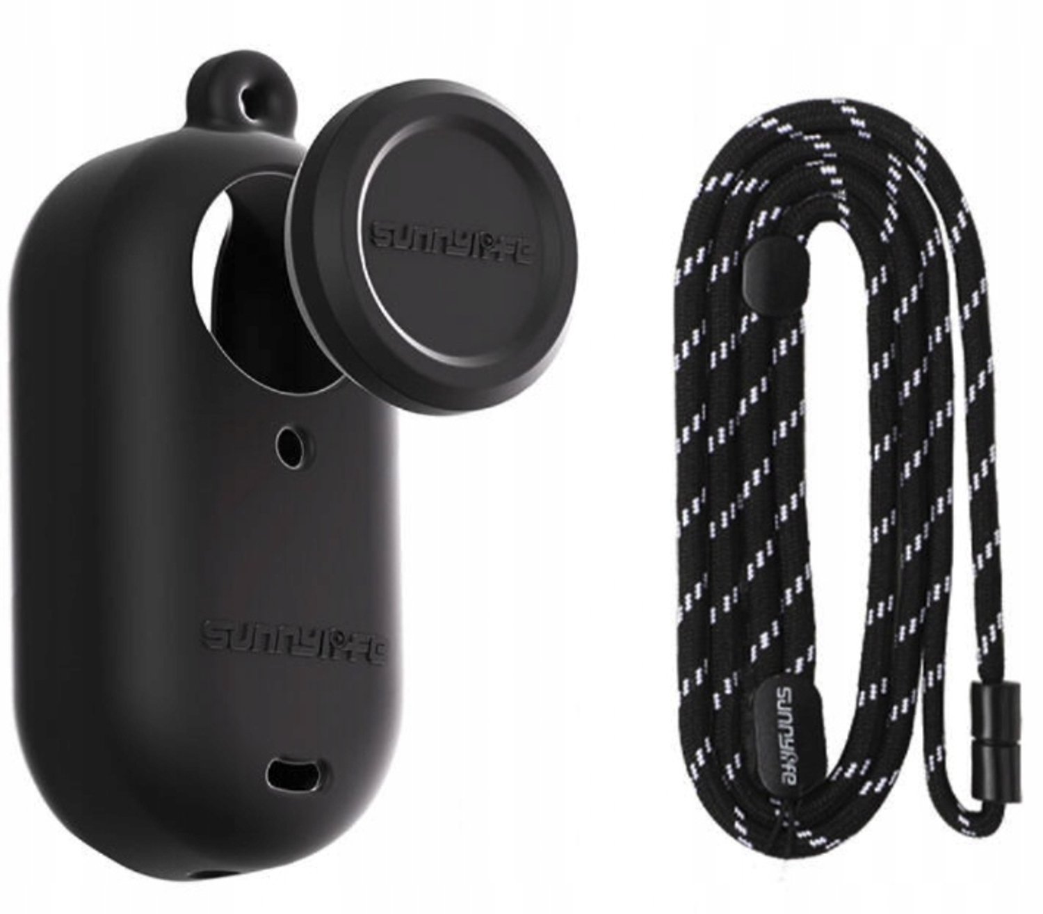 Sunnylife Beschermhoes met Lanyard voor Insta360 GO 3S - Zwart