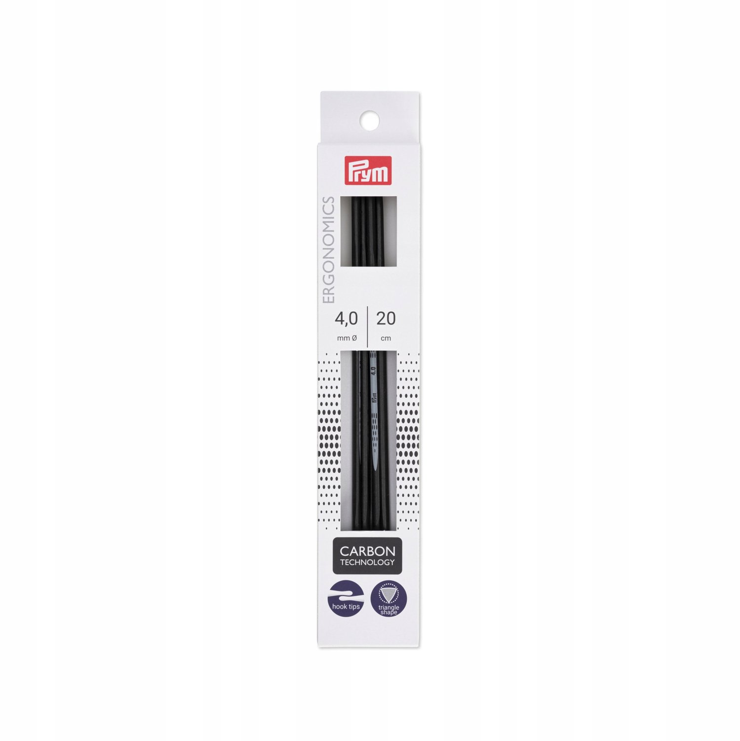 Prym Ergonomics Carbon Sokkenbreinaalden 20 cm 4 mm