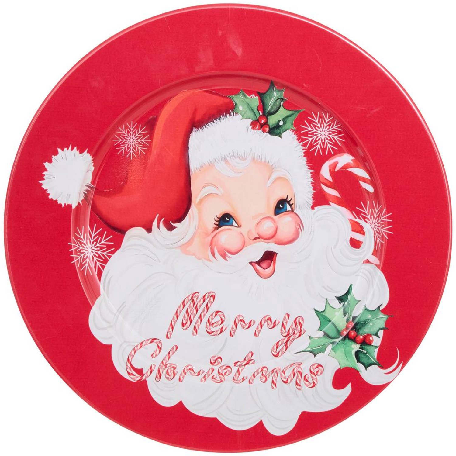 Assiette de présentation de Noël en métal