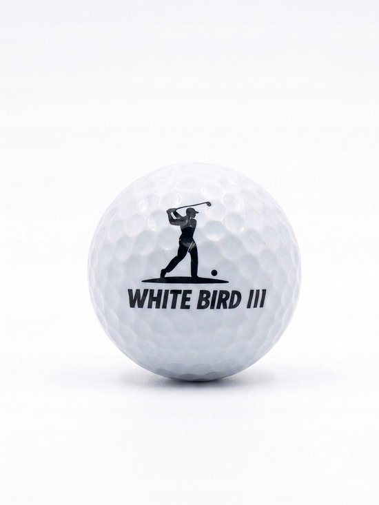 Polish Golf WHITE BIRD III 3-laags golfballen - Wit, 12 stuks — afbeelding 3