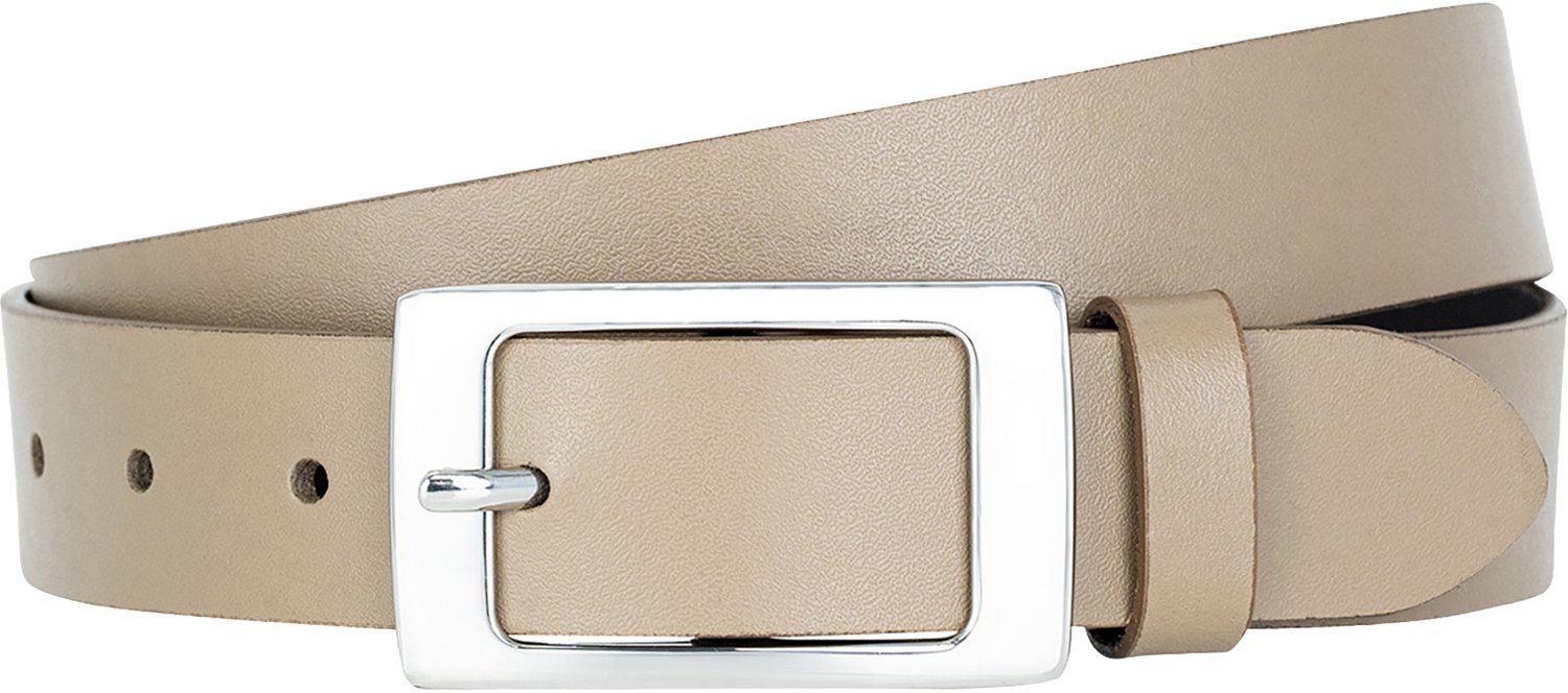 LINDENMANN dames leren riem - taupe