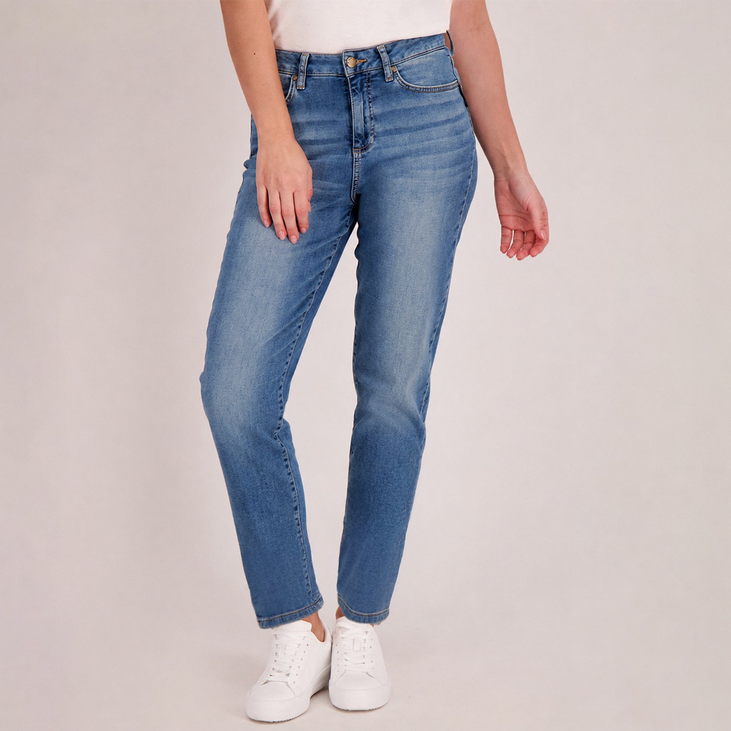 Je m'appelle Dames Broek Regular fit Met stretch - Blauw - Maat XL