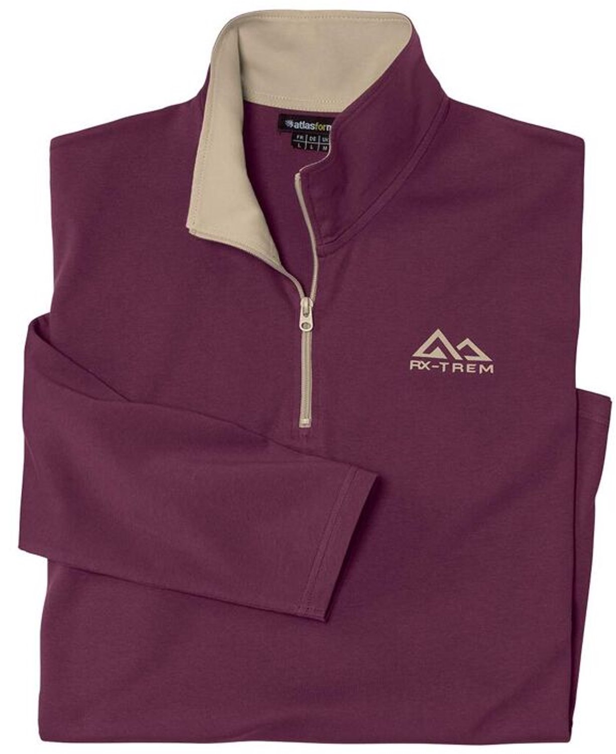 ATLAS FOR MEN - Set van 2 sweaters met ritskraag - Heren - Verkrijgbaar in grote maten - M