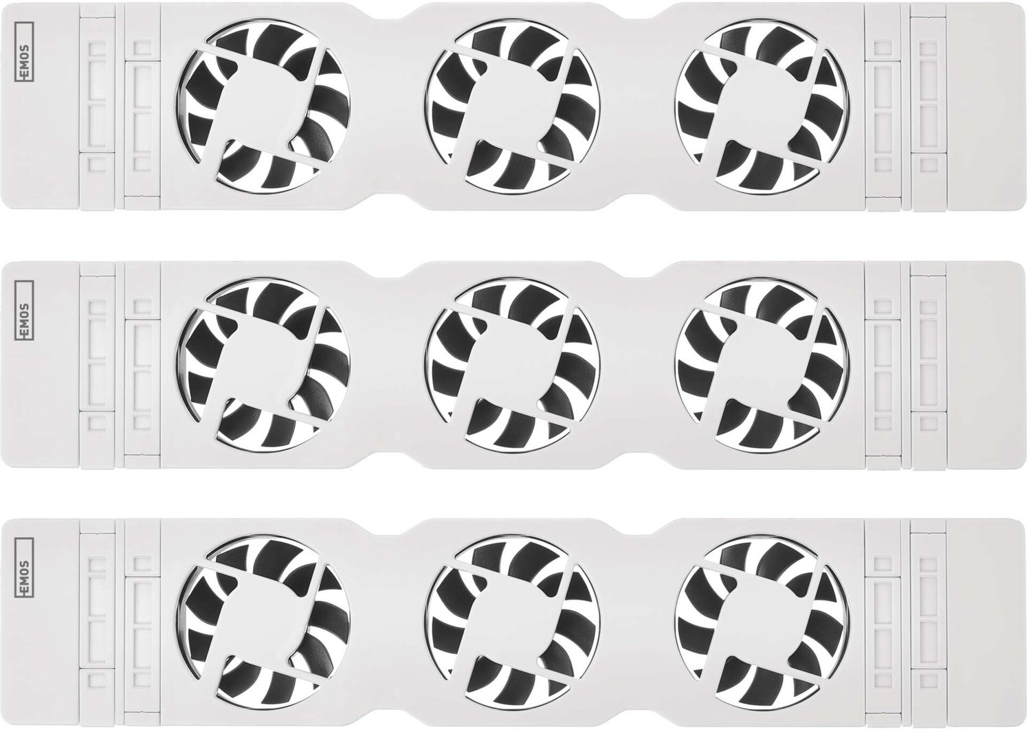 EMOS TRIO-ventilator voor onder de radiator, wit, P56PR3
