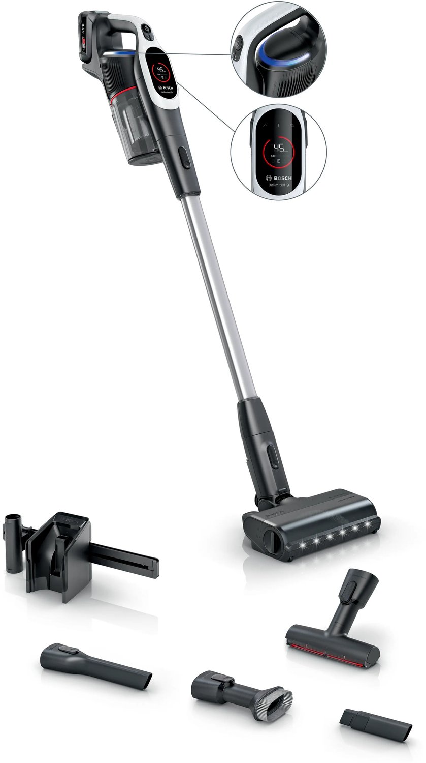 Bosch BKS931BA steelstofzuiger & elektrische bezem Batterij Droog HEPA Zakloos 0,4 l Wit 3 Ah