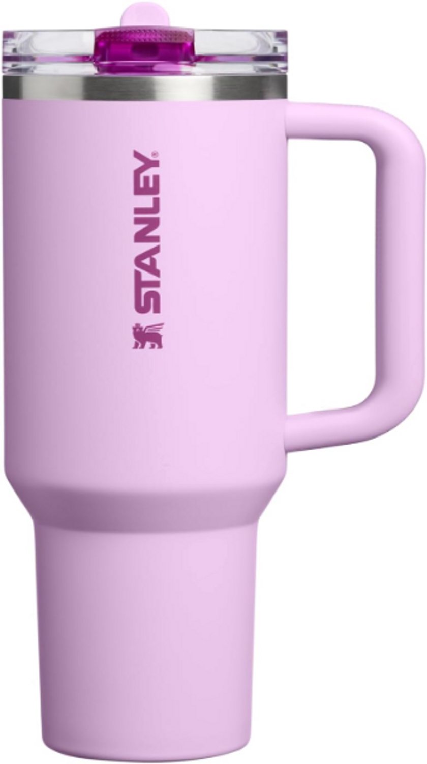 STANLEY Quencher ProTour Flip Straw Tumbler 1.2L (Soft Orchid) – Lekvrije Drinkbeker met Rietje & Handvat – Geïsoleerd RVS – BPA-vrij