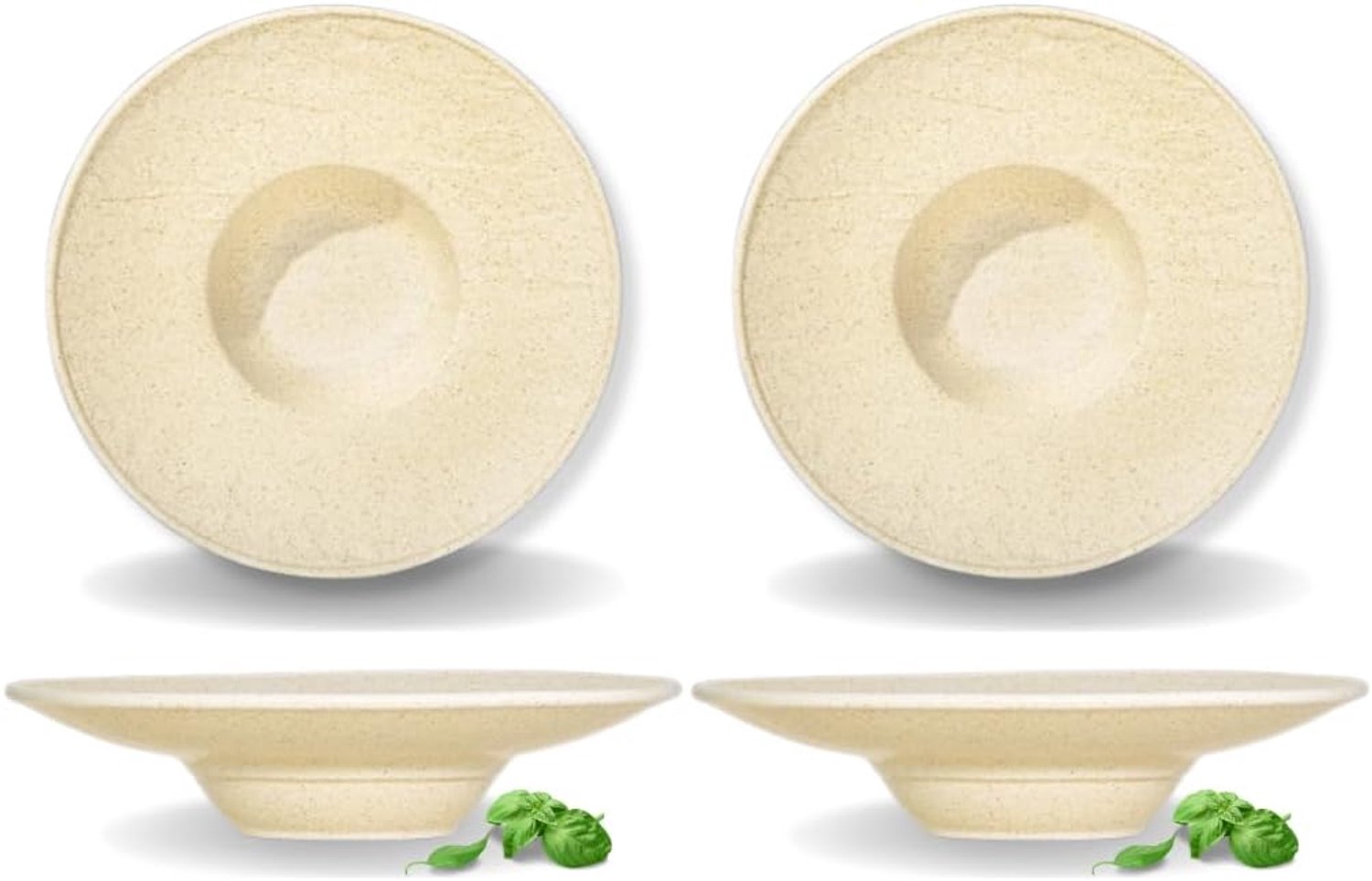Wilmax Diep bord 27 cm Sandstone (set van 2) WL-661316/A2