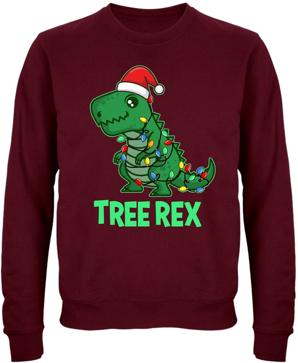 Tree Rex Kersttrui - Dames Heren - Dinosaurus - Unisex - Kerst Cadeau - Grappig - Foute Kersttrui - Maat S