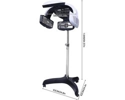 Haarverzorgingsmachine – Haardroger – Hair Steamer – Salonapparaat – Draagbaar – Verstelbare Temperatuur – Roestvrij Staal