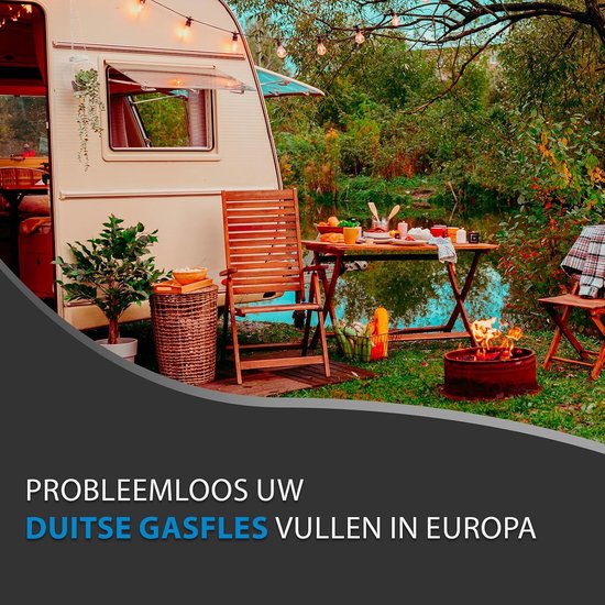 Adapter set voor gasflessen - 4 stuks - roestvrij en duurzaam - eenvoudig te gebruiken - ServiceTopper — afbeelding 3