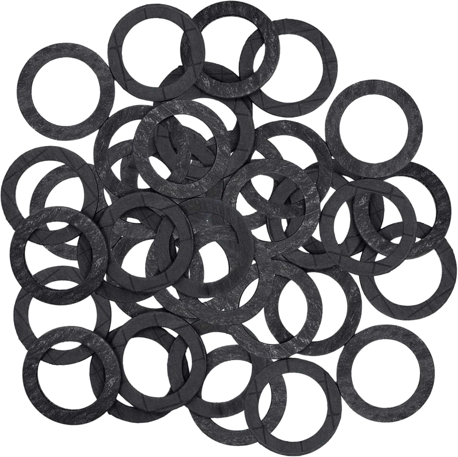 Vlakke grafietpakking 1 1/4" - 39 × 30 × 2 mm - gelamineerd - betrouwbare afdichting bij hoge temperaturen - ShopVlot