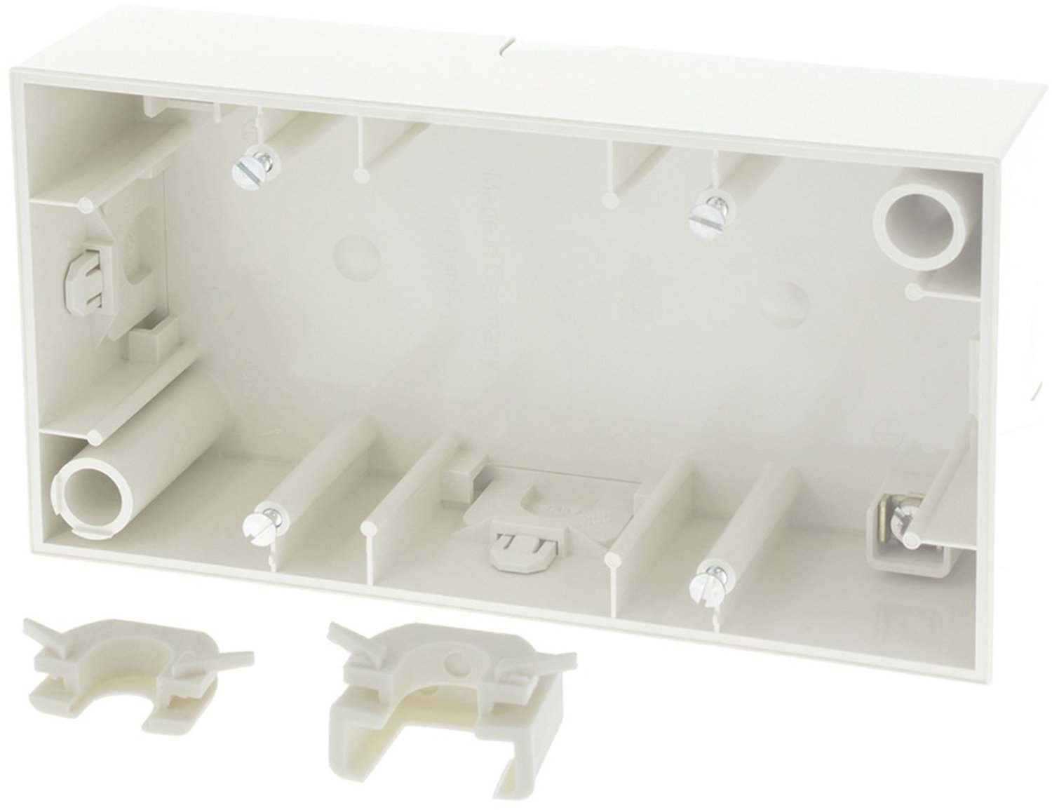 BERKER S1 Opbouwraam 2-voudig polar wit
