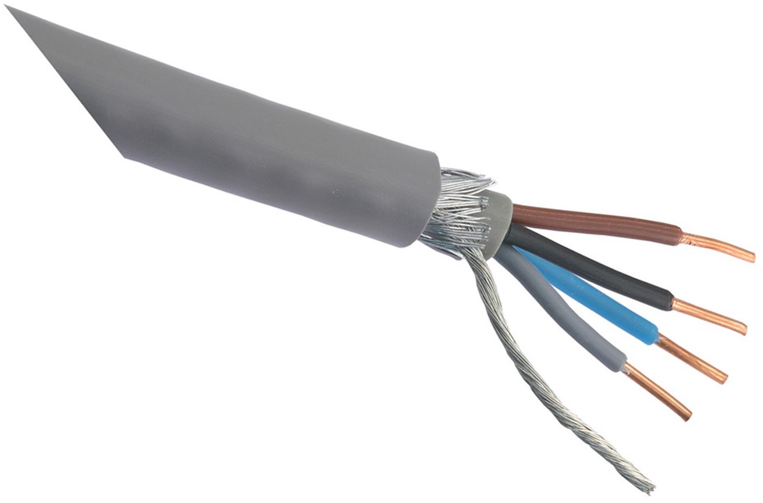 Grondkabel - YMVK-AS - DCA - 4 x 2.5 mm² - 25 m - grijs