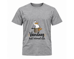 Sierlijk Pensioen 'Agenda leeg, glimlach vol' T-shirt – Stijlvol Tekstshirt voor Gepensioneerden en Ontspanning