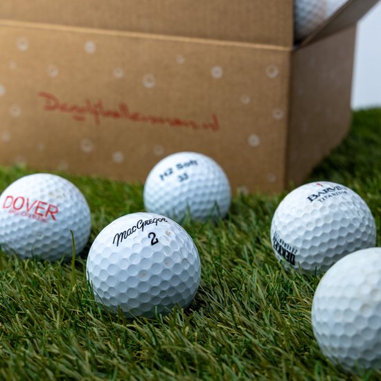 Golfballenmix - Lakeballs - 50 gebruikte golfballen + 25 tees — afbeelding 2