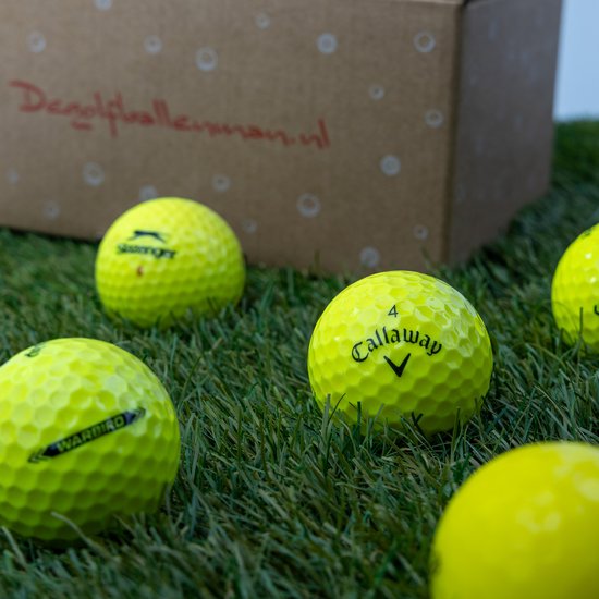 Kleurmix geel - Lakeballs - 50 gebruikte golfballen — afbeelding 2