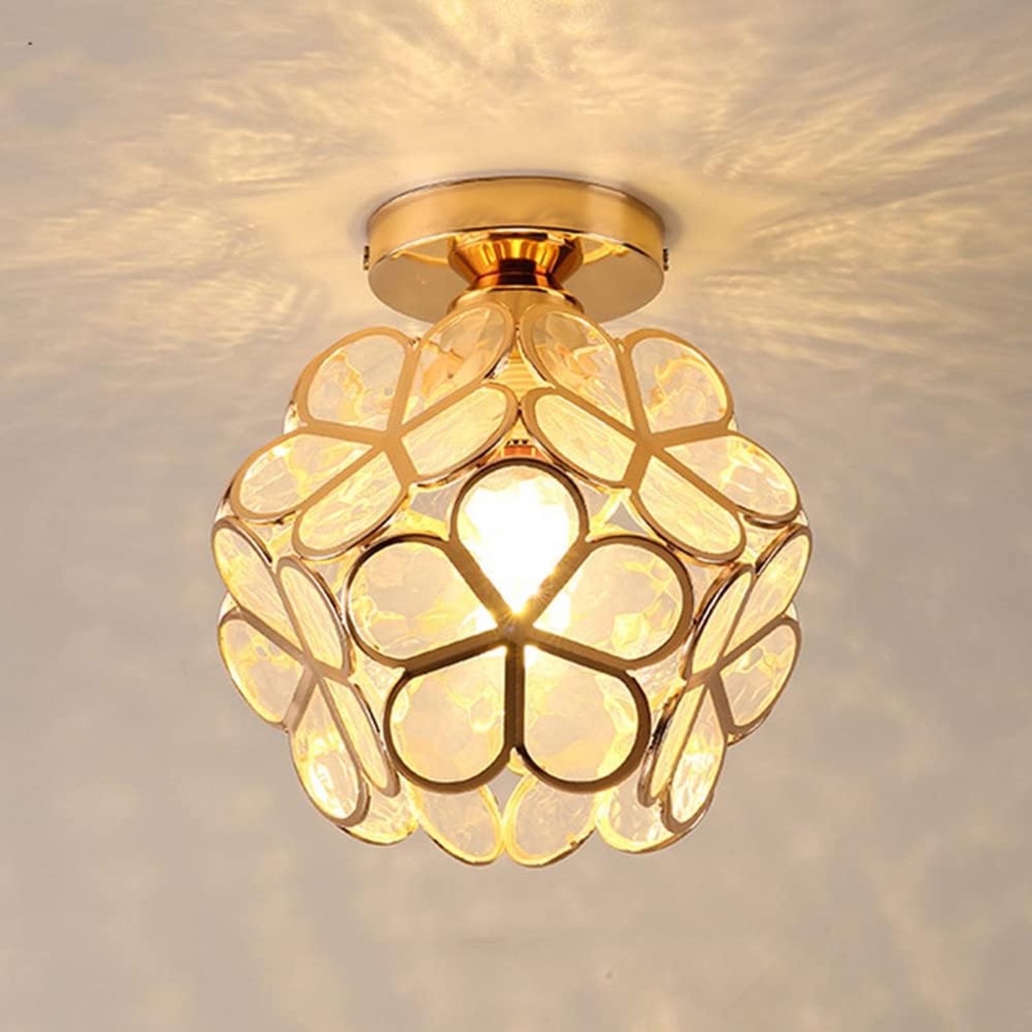 Vintage industriële plafond‑ en hanglamp – Metalen design – E29 fitting – Creatieve binnenlamp – Wit – Geschikt voor gang en slaapkamer