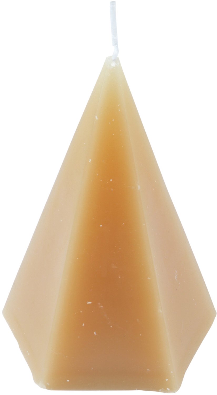 Homea - Decoratieve kaars in de vorm van een piramide ARTY - beige