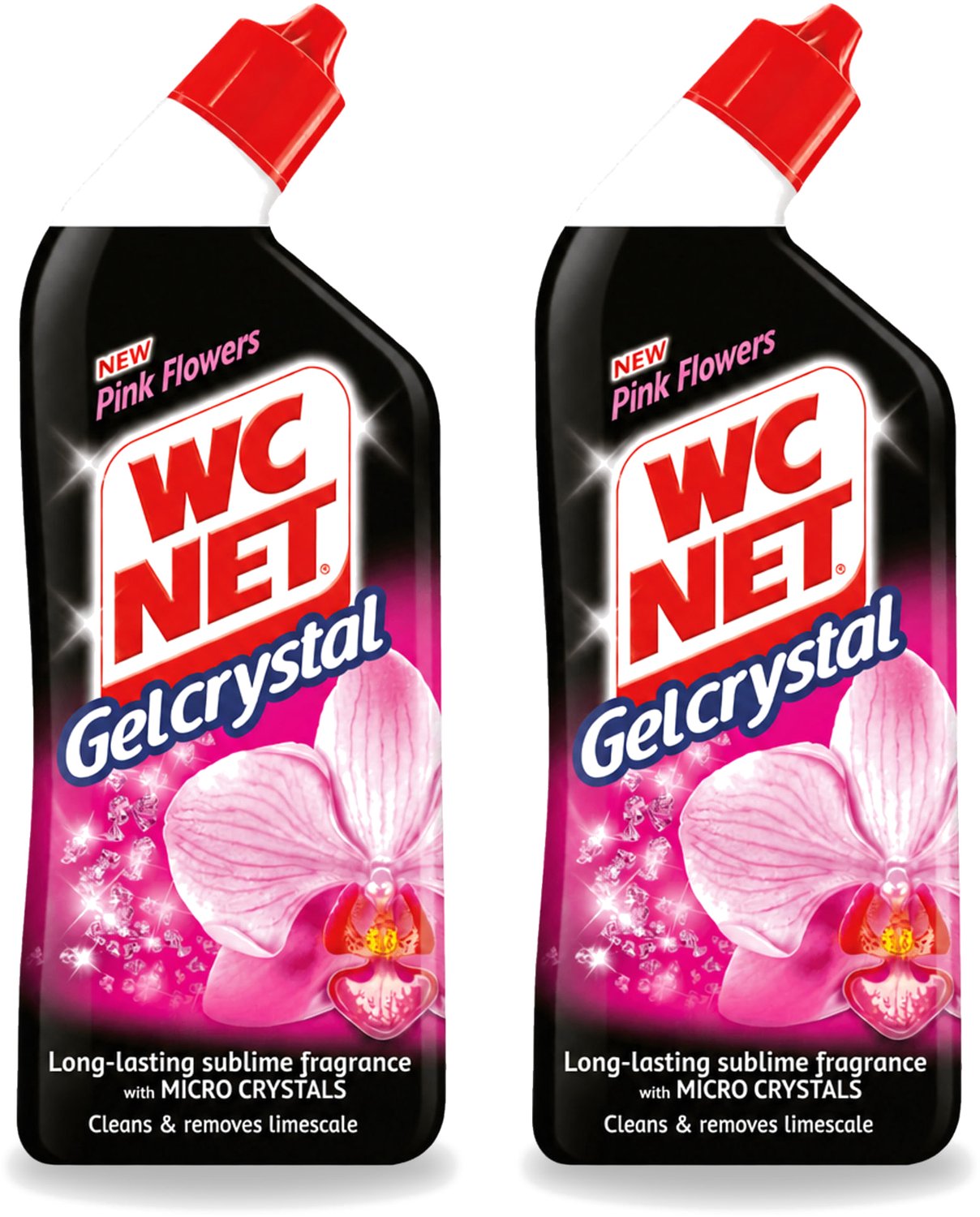 2 x WC Net - Toilet Reiniger - Gel - Frisse Bloemen - 750 ml - Voordeelverpakking - 2 stuks