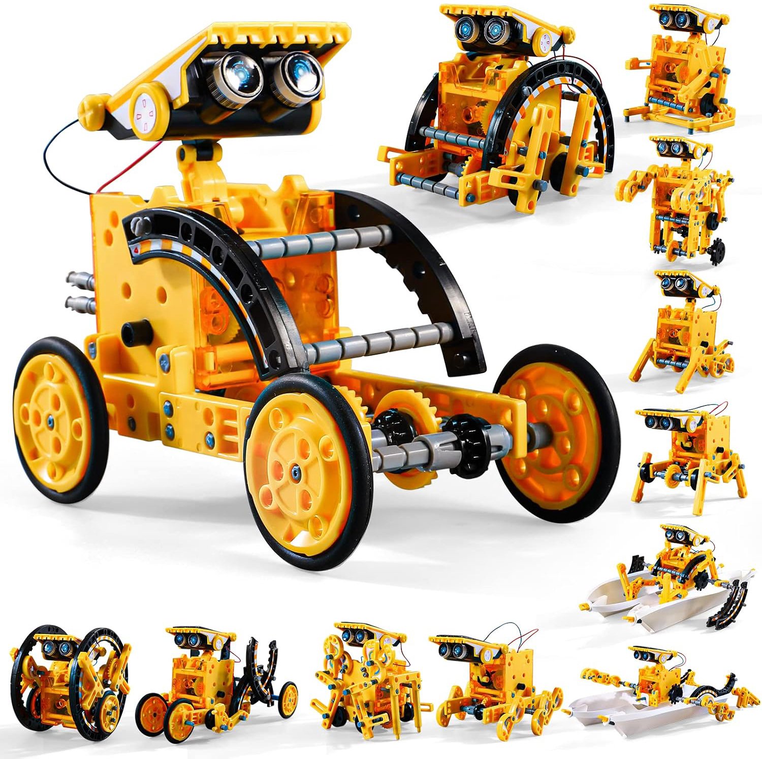 STEM-Zonnerobot-Speelgoed - Wetenschapspakketten Voor Kinderen - 12-In-1 Bouwbare Robot-Speelset - Speelgoed Als Verjaardagscadeau