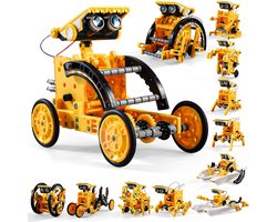 STEM-Zonnerobot-Speelgoed - Wetenschapspakketten Voor Kinderen - 12-In-1 Bouwbare Robot-Speelset - Speelgoed Als Verjaardagscadeau