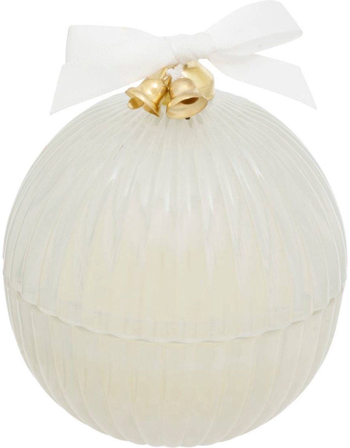 Feeric lights & Christmas Geurkaars in de vorm van een kerstbal, 50 g Blanc