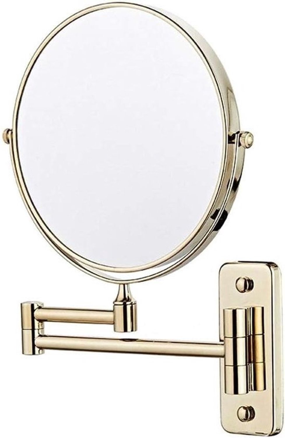 Scheerspiegel voor badkamer - Vergrotende spiegel - Voor gedetailleerde verzorging - 360 graden draaibaar - Diameter 20 cm - Chroomkleurig