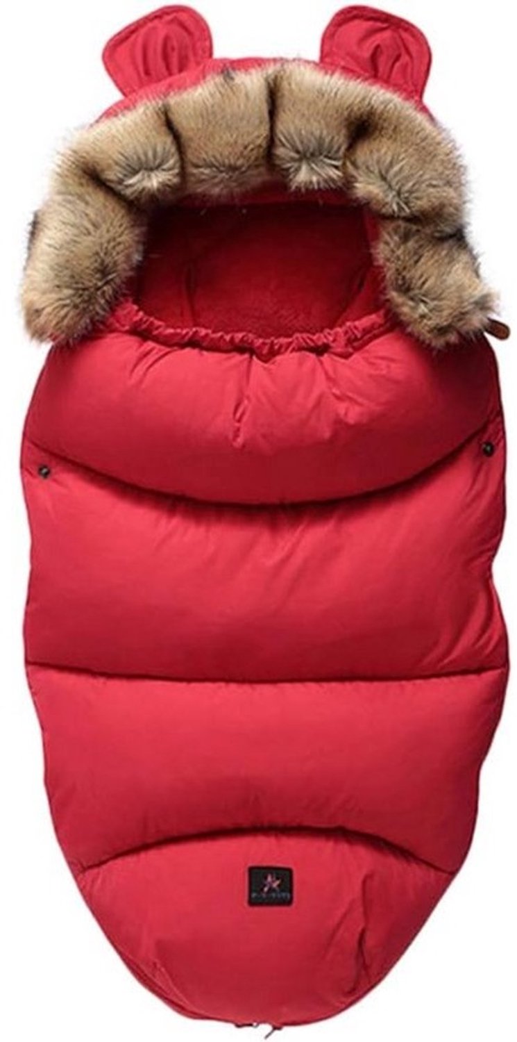 Universele voetenzak voor kinderwagen en buggy - Winter - Waterafstotend - Rood
