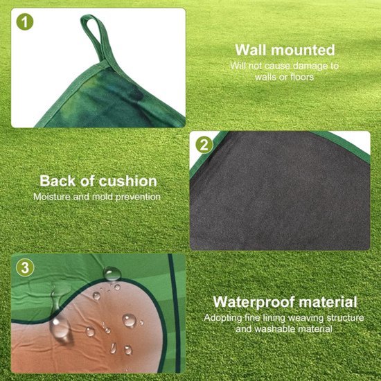 Golfset voor binnen en buiten, golfset met slagmat, 16 kleefballen, palen en scorebord voor thuis, tuin, kantoor of cadeau voor golfers — afbeelding 2