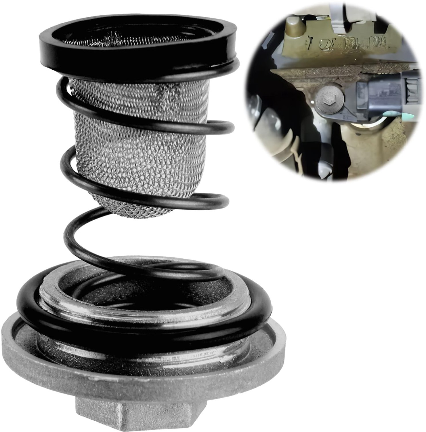 GY6 Motorolie Aflaatschroef Set met Filter en O-Ring