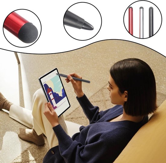 Stylus Pen voor Touchscreen, 2-in-1 met Hoge Precisie — afbeelding 2