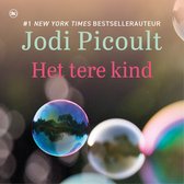 Boekomslag van Het tere kind door Jodi Picoult met kleurrijke zeepbellen tegen een onscherpe achtergrond.