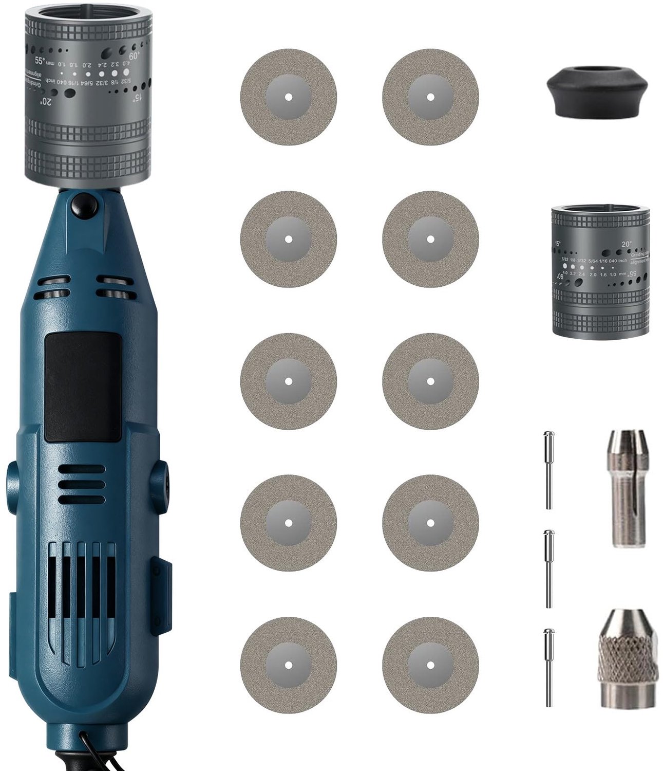 260W Elektrodenslijpmachine voor TIG-lassen - Wolfraam elektrodenslijper-set