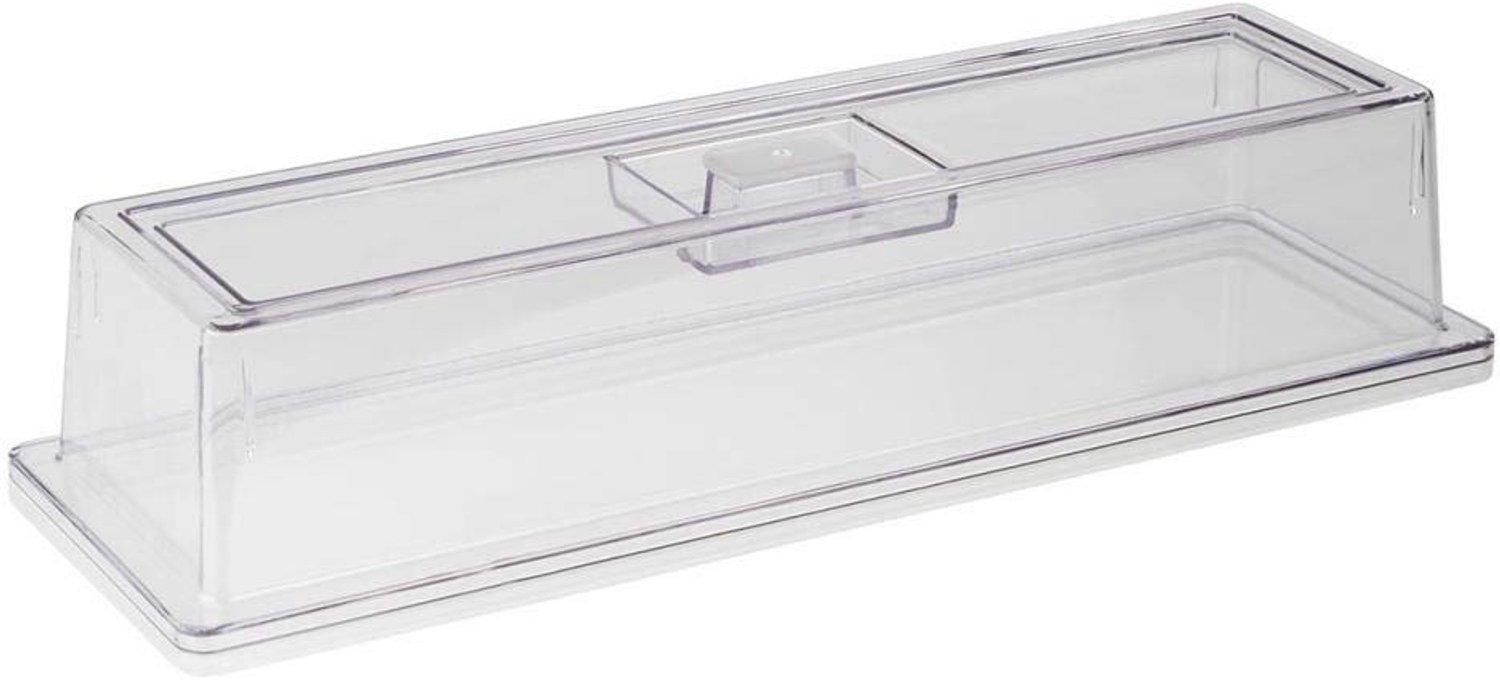 Transparant Deksel voor GN 2/4 Containers - 53 x 16.2 cm