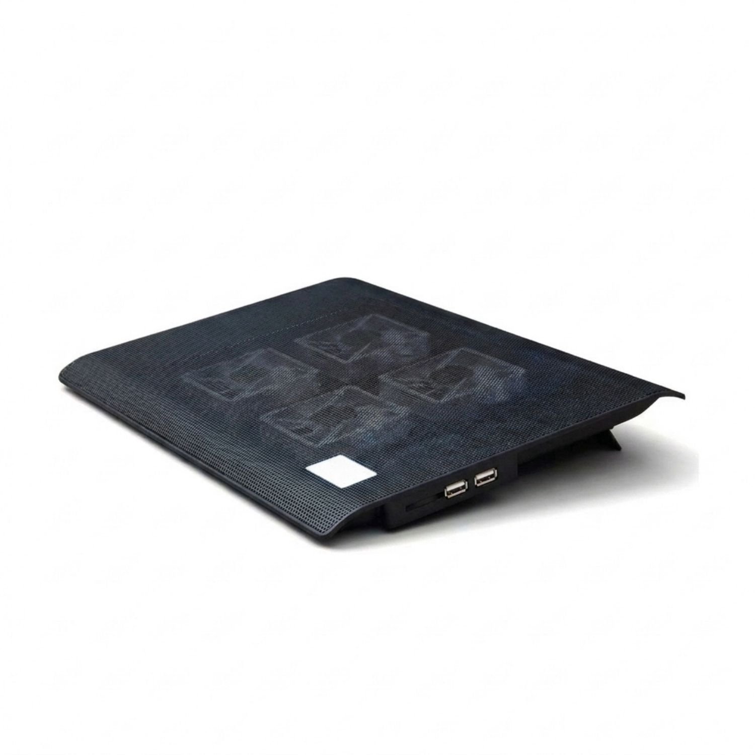 Laptop Cooler - Laptop Stand met Telefoonhouder - Laptop Verhoging - Standaard - Cooling Pad - Led Blauw en Zwart
