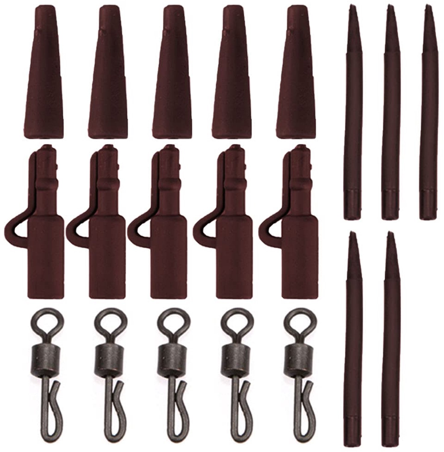 Loodklemmen 40 Stuks - Karpervissen - Quick Change - Anti Wirwar - Vishaken - Slijtvaste Bescherming - Visaccessoires
