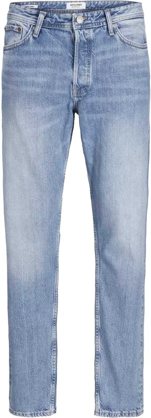 JACK & JONES Chris Original jeans in lichtblauwe denim met een loose fit en knoopsluiting.