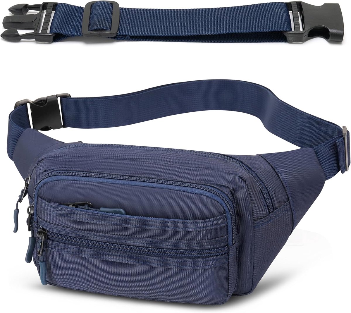 SnelShoppen - Waist Bag Unisex - Grote Outdoor Heuptas met 30 cm Verlengde Band - Moderne Schoudertas - Crossbody Tas voor Hiken, Dog Training, Reizen