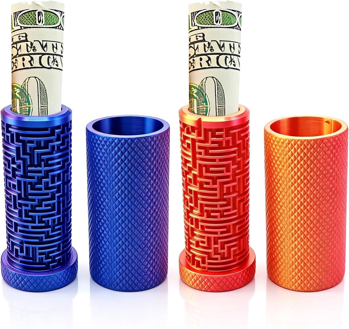 Doos voor geld, 2 stuks, 3D-puzzel, doolhof, geschenkdoos voor kleinigheden, geldcadeau, grappig cadeau-idee voor bankbiljetten, munten